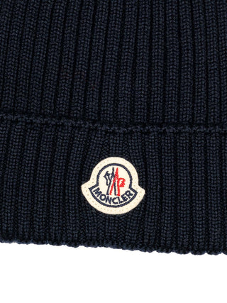 Strickmütze aus Wolle - Blau