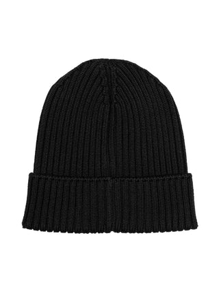 Strickmütze aus Wolle - Schwarz