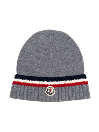 Strickmütze aus Wolle - Grau