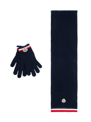 Schal und Handschuhe im Set - Blau