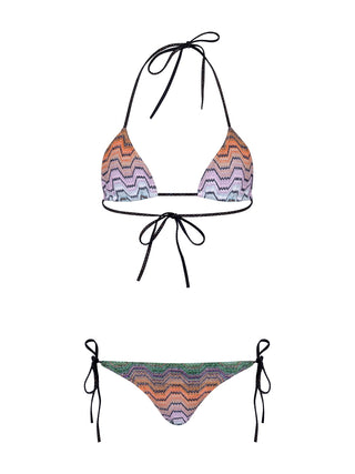 Bikini mit Zick-Zack-Muster