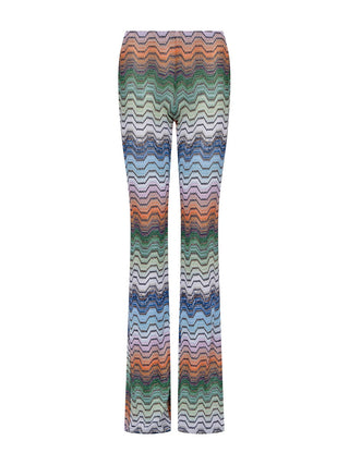 Lange Hose mit Greca-Motiv