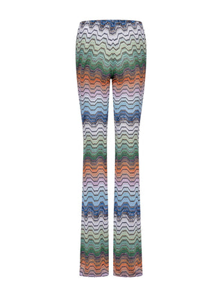 Lange Hose mit Greca-Motiv