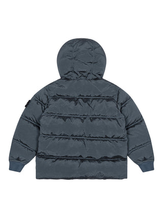 Kurzer Parka mit Daunen - Ash Blue