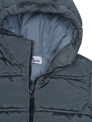 Kurzer Parka mit Daunen - Ash Blue