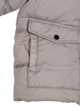 Kurzer Parka mit Daunen - Beige