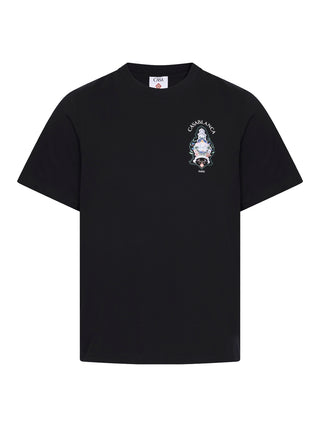 Black Hotel T-Shirt mit Rückenprint