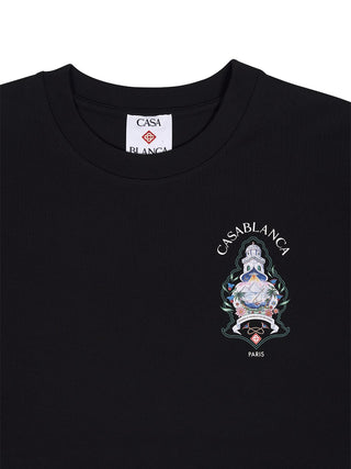 Black Hotel T-Shirt mit Rückenprint