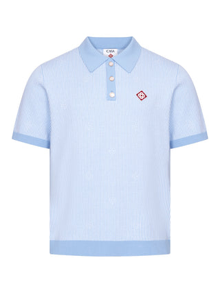 Nadelstreifen Poloshirt