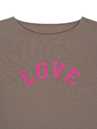 Oversized T-Shirt mit Love-Schriftzug