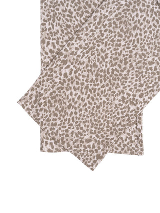 Weite Hose aus Jersey in Leoparden-Print