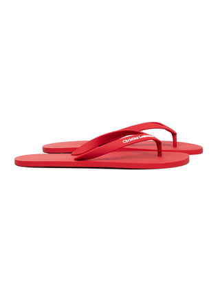 The Christian Louboutin Summer Flip Flop in Rot