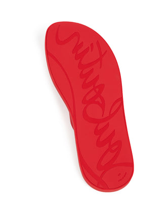 The Christian Louboutin Summer Flip Flop in Rot