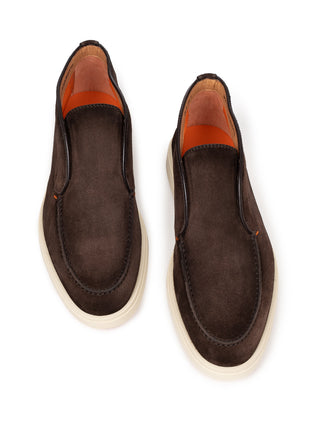 Braune Desert Boots aus Velourleder