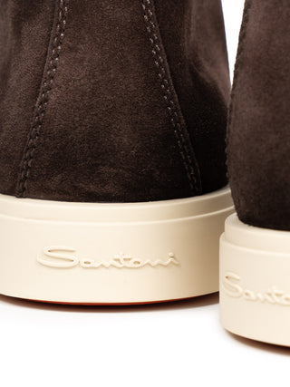Braune Desert Boots aus Velourleder