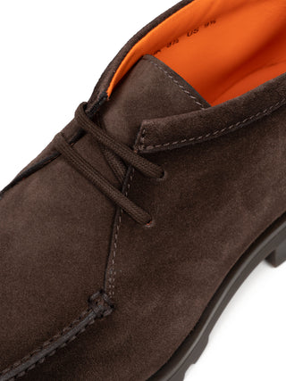 Brauner Boot Rock in Velourleder