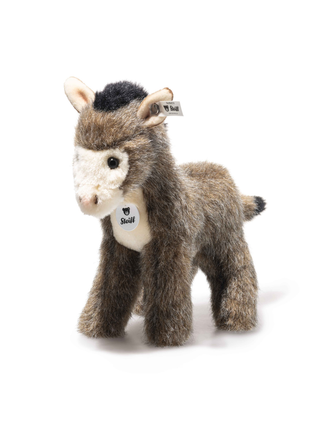 Asinus Esel, 17 cm, braun gespenkelt