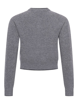 Cardigan mit Herz und Logo-Schriftzug