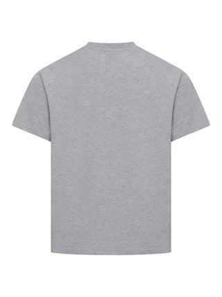 T-Shirt mit Logo-Schriftzug in Grau