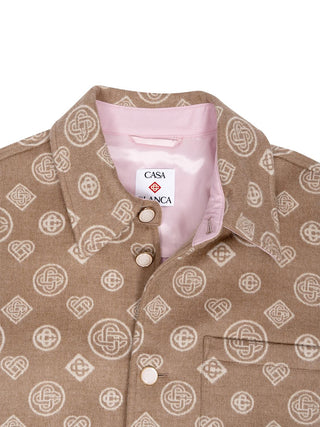 Monogram Overshirt aus Wolle