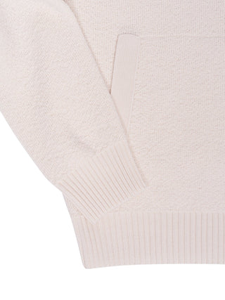 Cardigan mit Logo-Patch in Beige