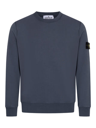Sweatshirt mit Logo-Patch in Blau