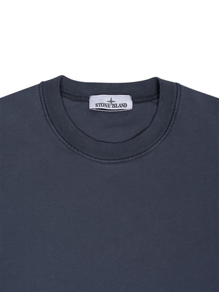 Sweatshirt mit Logo-Patch in Blau