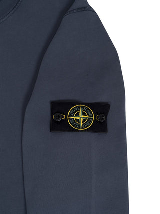 Sweatshirt mit Logo-Patch in Blau