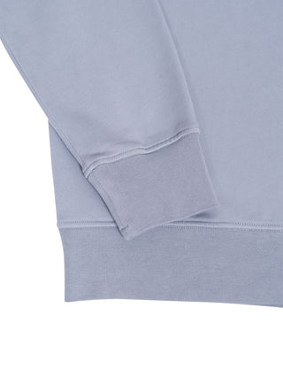 Sweatshirt mit Logo-Patch in Hellblau