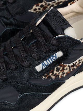 Reelwind Low Wom Ponyhaar mit Leoparden-Detail