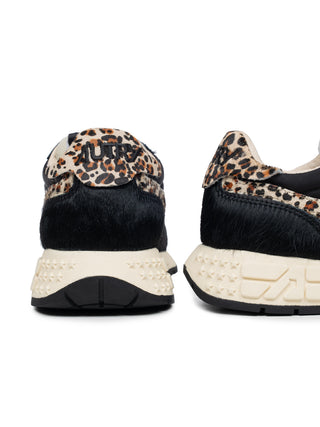 Reelwind Low Wom Ponyhaar mit Leoparden-Detail