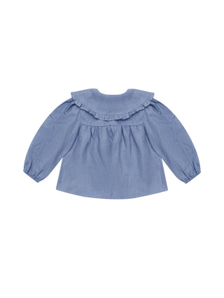 Thewa Bluse  Royal Blue