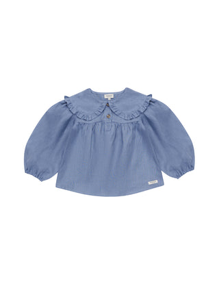 Thewa Bluse  Royal Blue