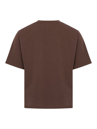 T-Shirt mit ADC-Herz in Braun