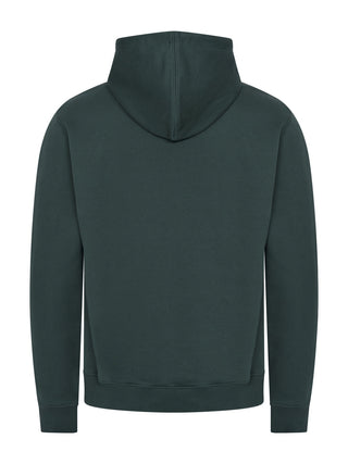 Ami de Coeur Hoodie aus grünem Baumwollstoff