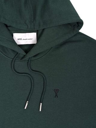 Ami de Coeur Hoodie aus grünem Baumwollstoff
