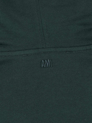 Ami de Coeur Hoodie aus grünem Baumwollstoff