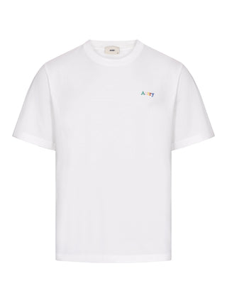 T-Shirt mit Logo-Stickerrei