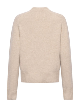 Strickpullover N°123 Bourgeois in Latte