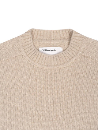 Strickpullover N°123 Bourgeois in Latte