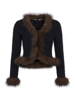 Faux Fur Cardigan