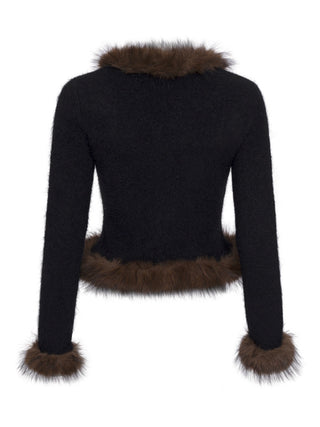 Faux Fur Cardigan