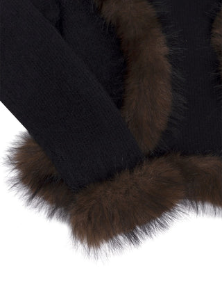 Faux Fur Cardigan