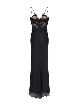 Satin Lace Midikleid