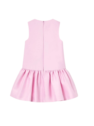 Taftkleid mit Paillettenstickerei Rosa