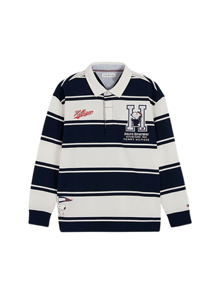Peanuts® Regular Fit Rugby-Streifen-Poloshirt