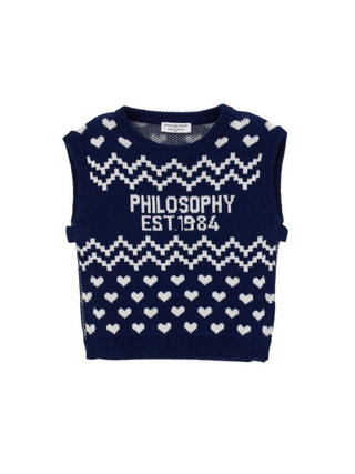 Pullunder Holiday mit Logo und Herzmotiv