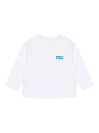Kurzarm-Sweater mit Logo - Weiß