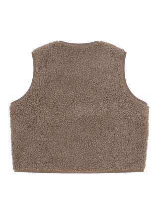 Shearling-Weste Ample - Beige