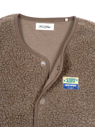 Shearling-Weste Ample - Beige
